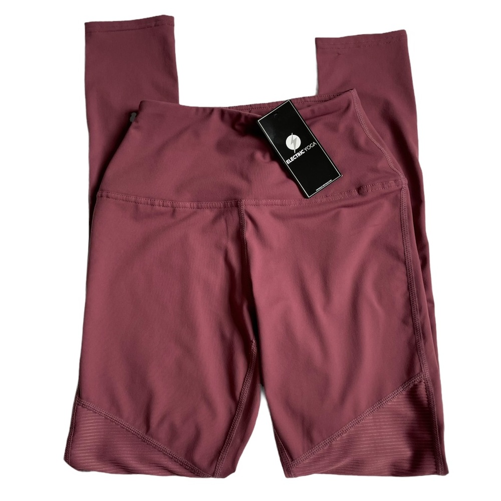 New w/o tags Electric Yoga Dark Pink Leggings Size XS